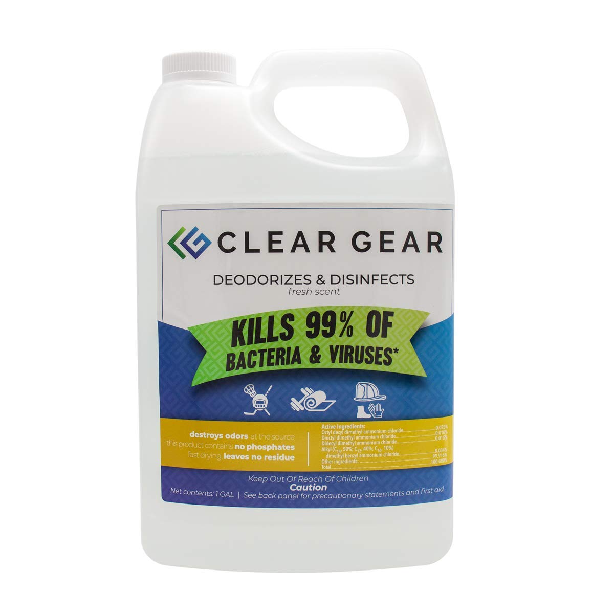 Disinfectant, Cleaner, and Deodorizer for Sports Equipment, Gyms, and Fitness