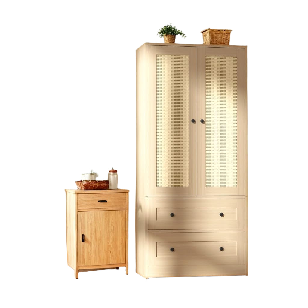 64.2" Tall Storage Cabinet with Doors and Drawers