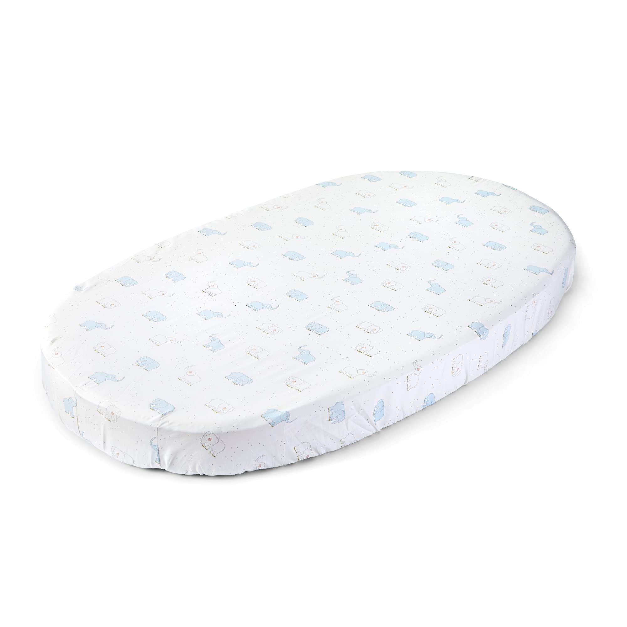 Sleepi Fitted Sheet by Pehr V2, Elephant - Not Compatible with Sleepi Bed Mattress