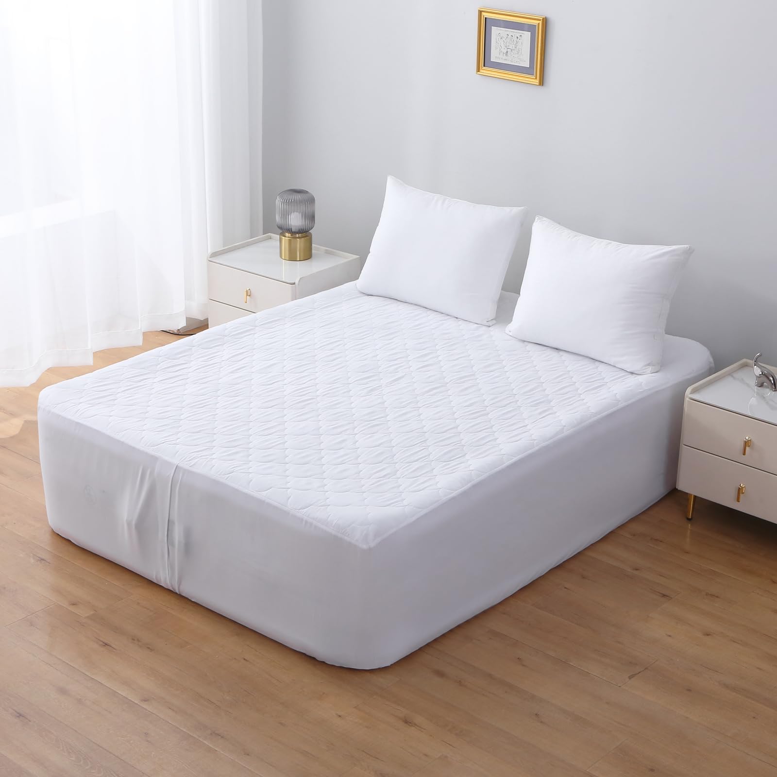 Full Mattress Pad for Air Bed with Pump Opening,Waterproof, Breathable