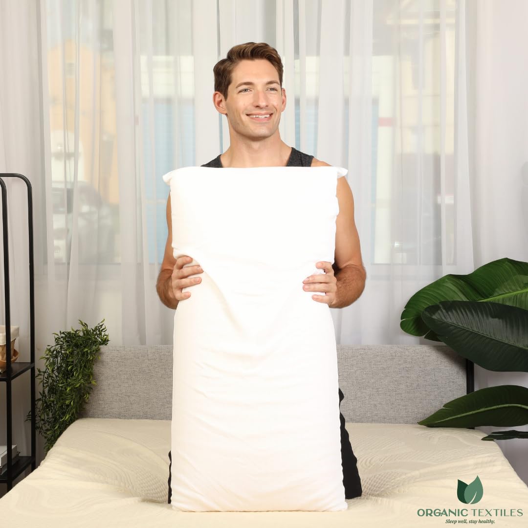 DS Latex Pillow with Organic Cotton Cover (Standard Size, Medium) GOTS Certified