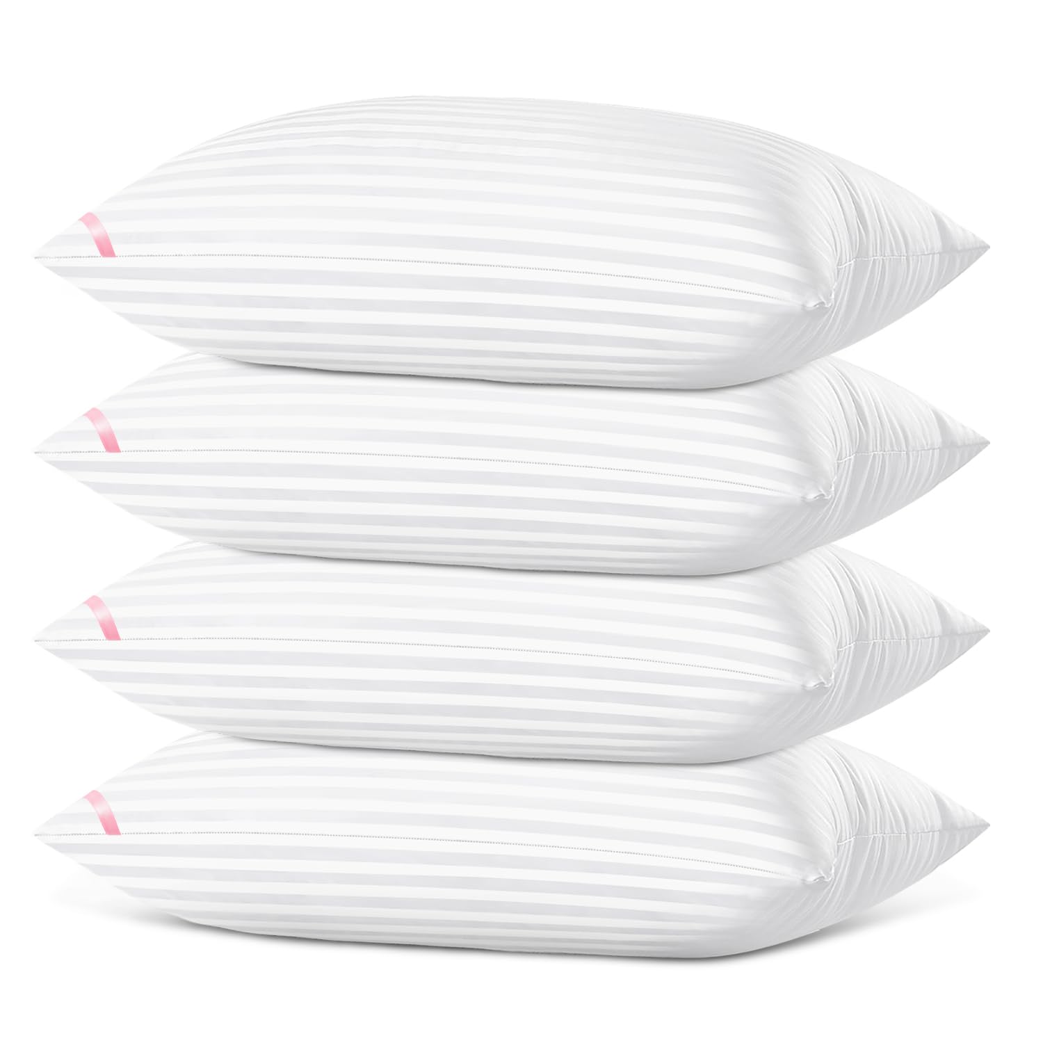 Pillows for Sleeping 4 Pack，Pillows for Side and Back Sleepers,