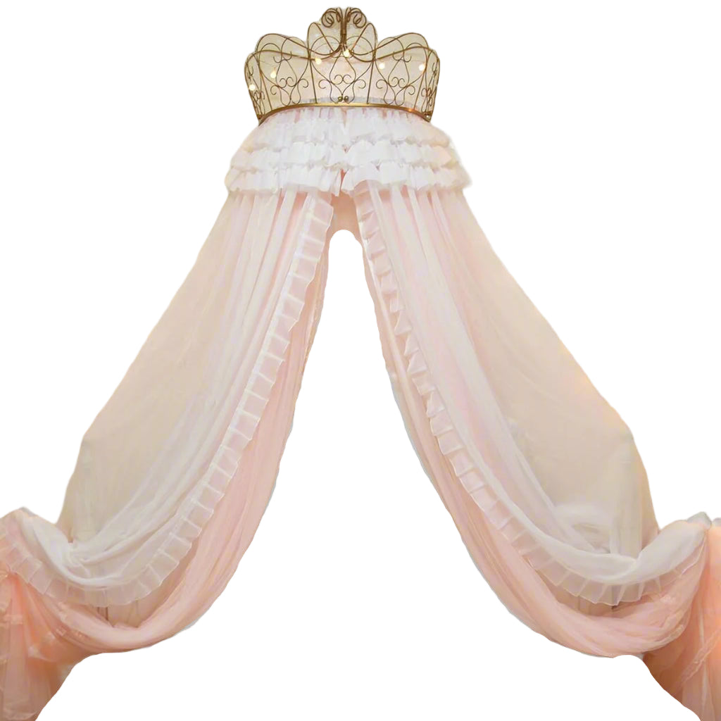 Girl Bed Curtain Princess Crown Mosquito Netting Children Room Decor Bedside