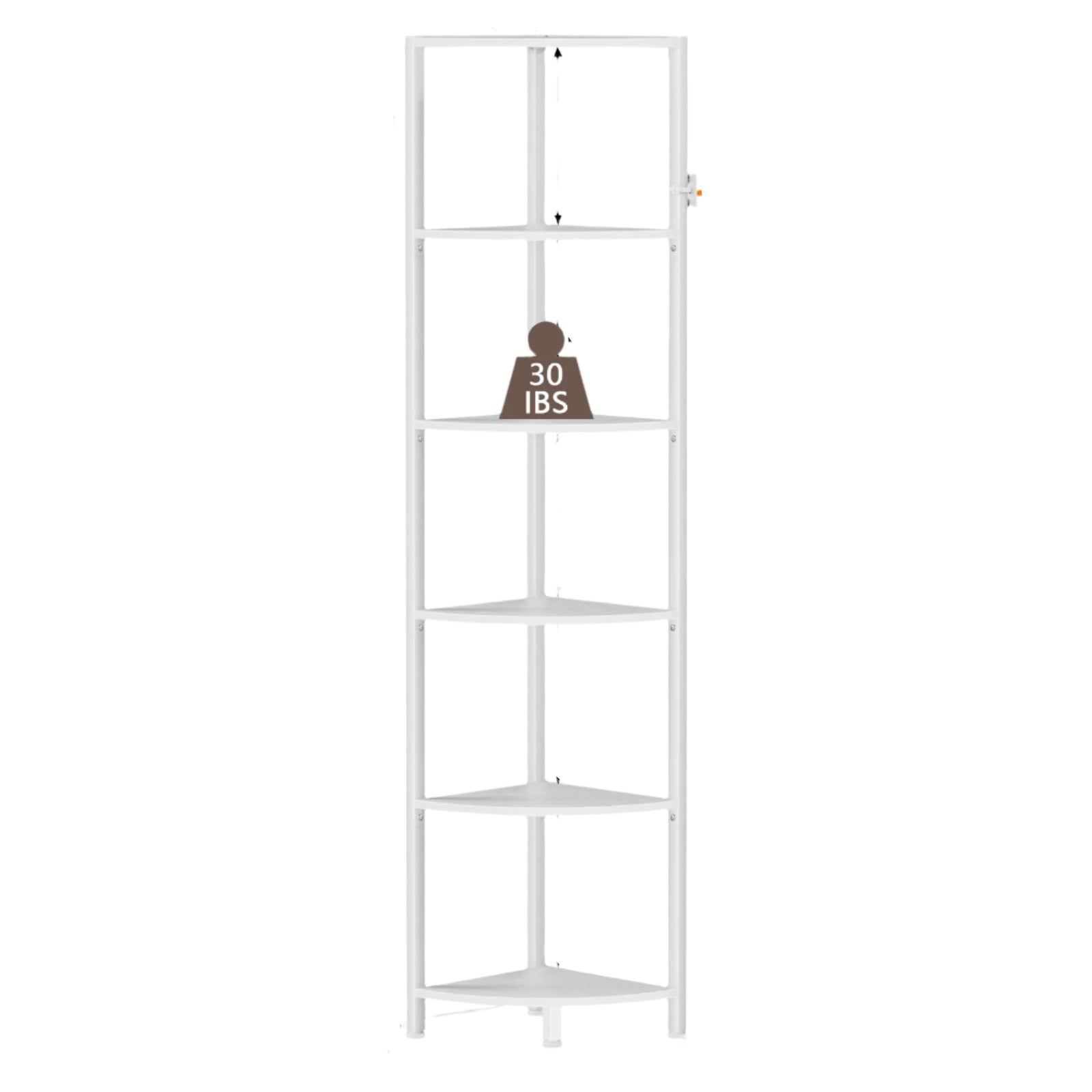 6 Tier Corner Shelf with LED Light, 67.5” Tall Standing Shelf Organizer