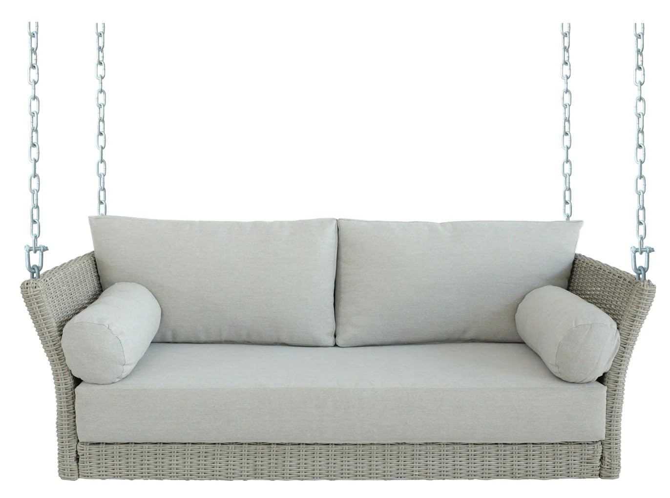 Sonoma Wicker Outdoor Daybed Porch Swing with Included Cushion Set