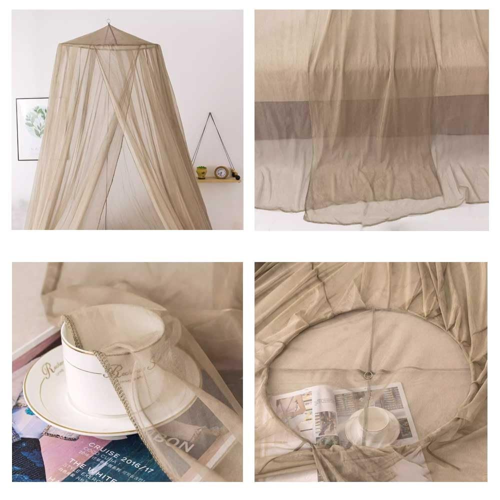 100% Silver Fiber EMF Shielding Bed Canopy, Blocks Radiation/EMF/WiFi/ 5G Other RF Breathable Bed Net Canopy Radiation Shielding Rate (Dome Double)