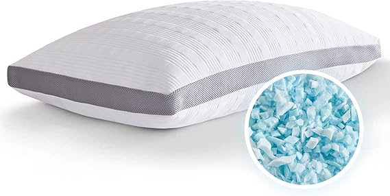 Cooling Pillows King Size Set of 2,Shredded Memory Foam Bed Pillows