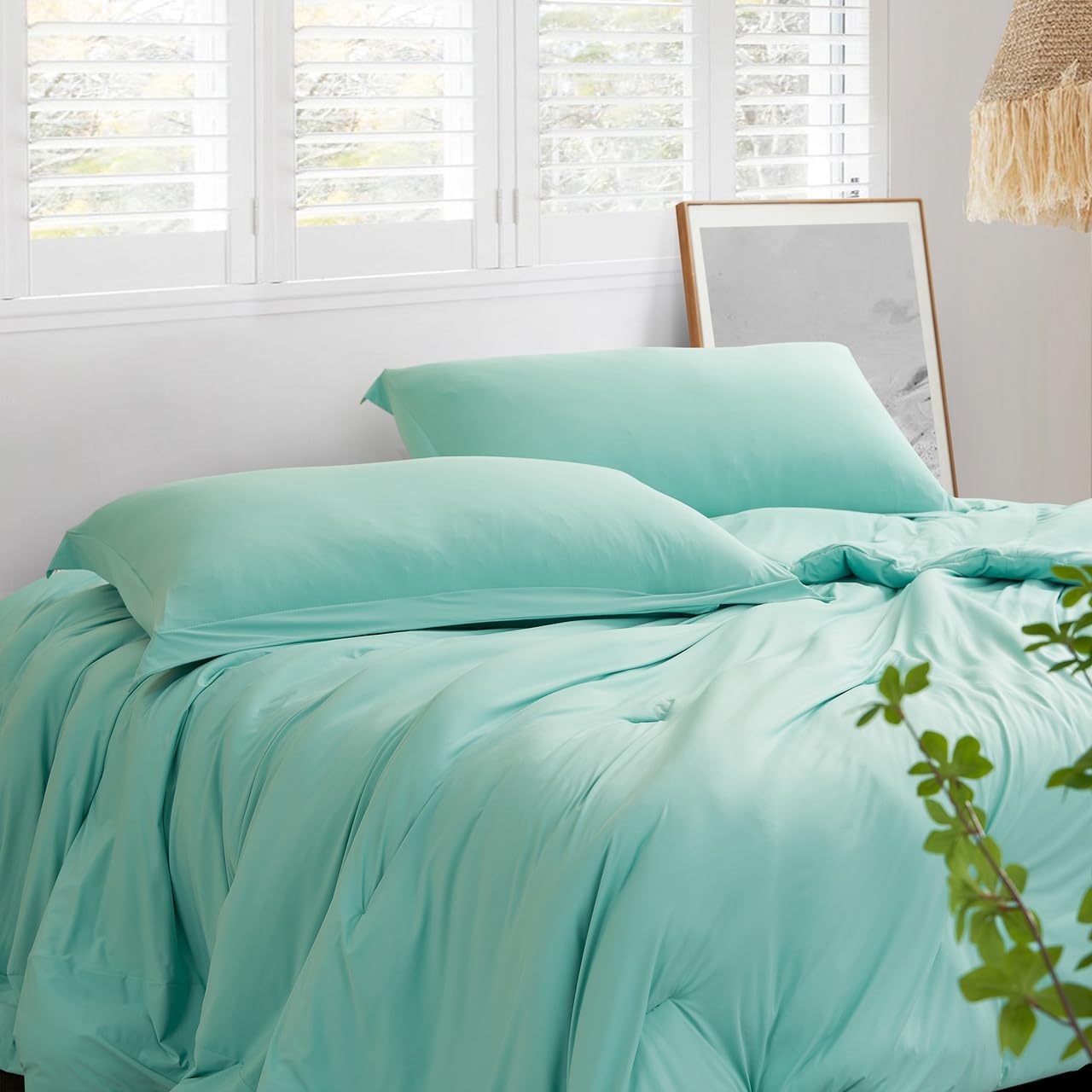 Cool It Boi - Coma Inducer® Oversized King Comforter Set - Aqua Ocean Green