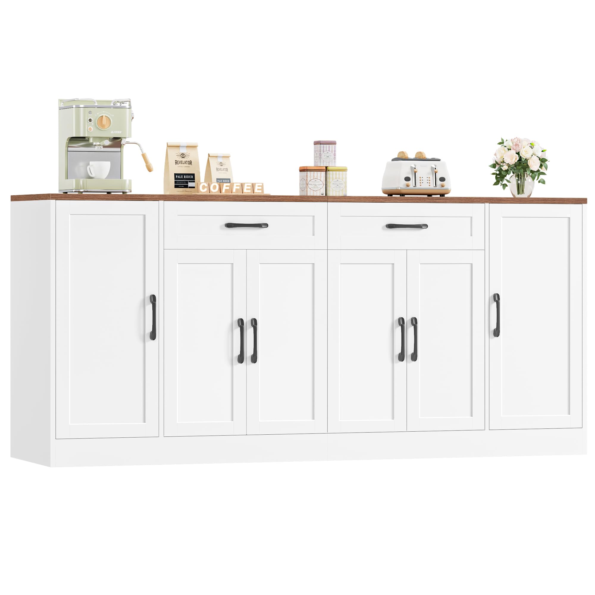 71-Inch Large Buffet Cabinet & Sideboard with Storage