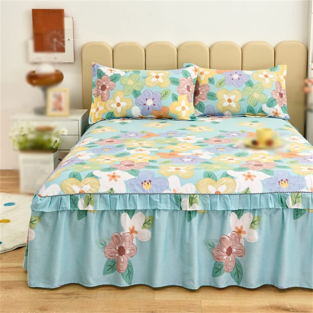 Cotton Korean Version of Bed Skirt Bed Cover Single