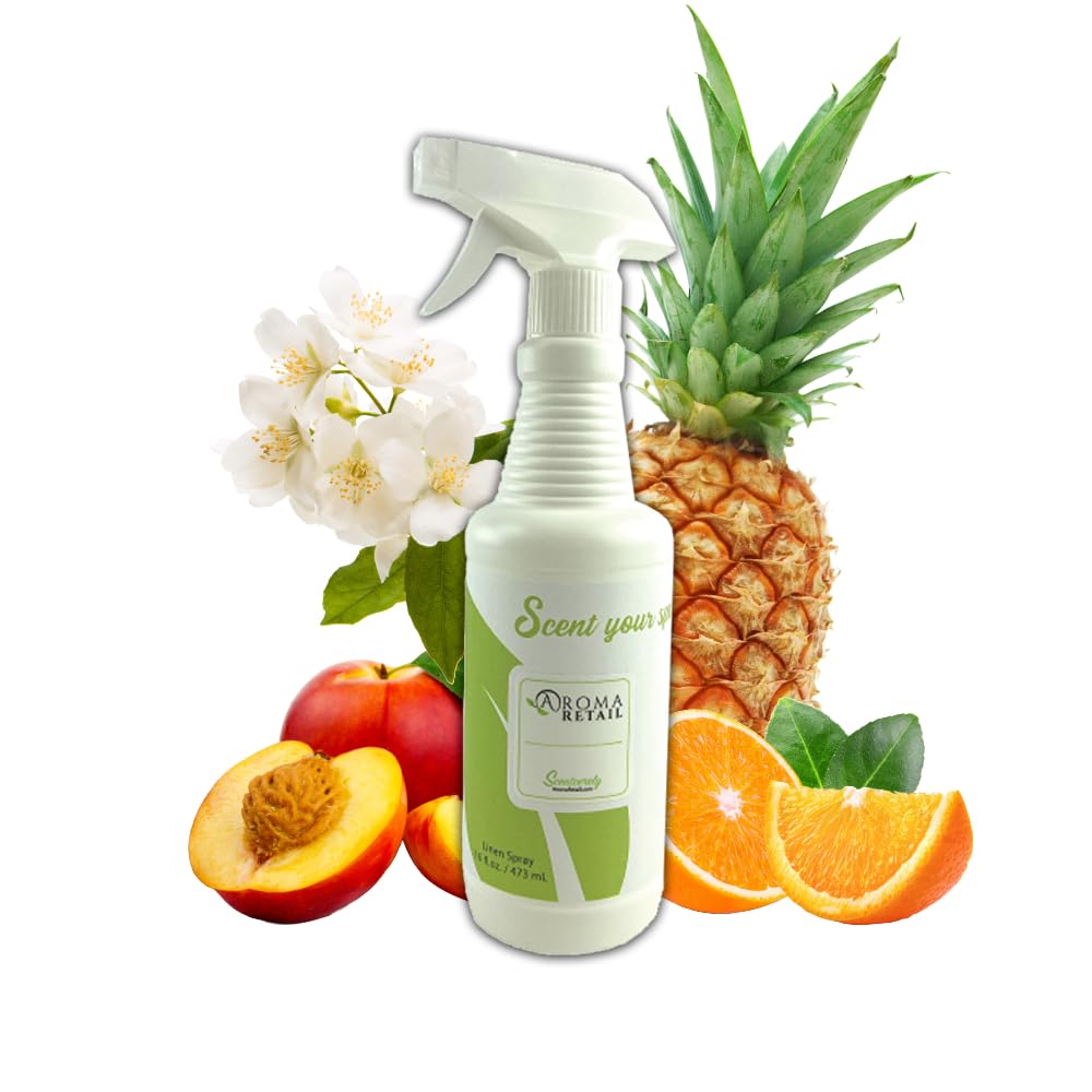 Bright Sunshine 16oz Linen Spray Air Freshener with Orange, Jasmine, Amber