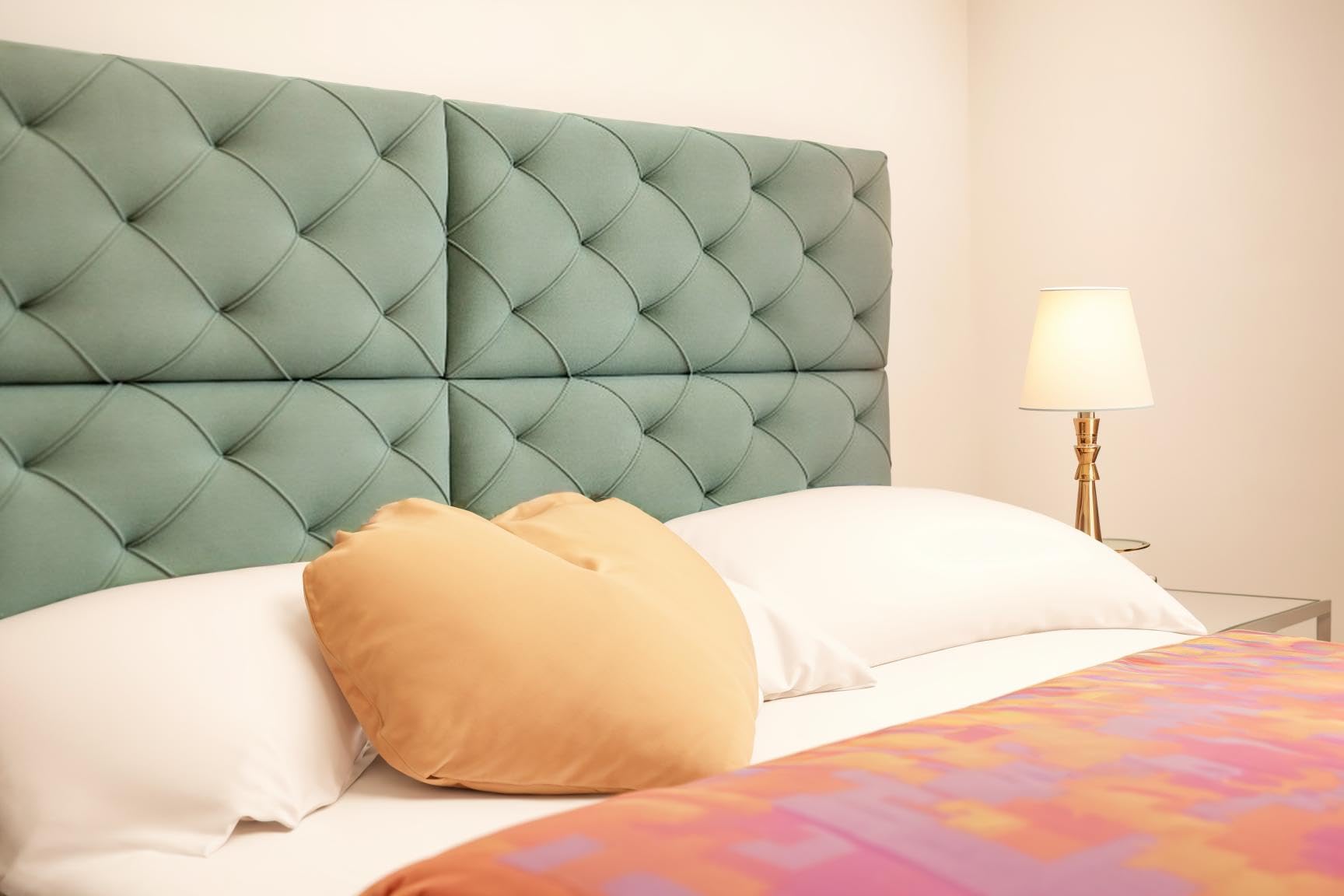 King Headboard Queen Size - Diamond Tufted Twin Headboard - Upholstered Queen Bed