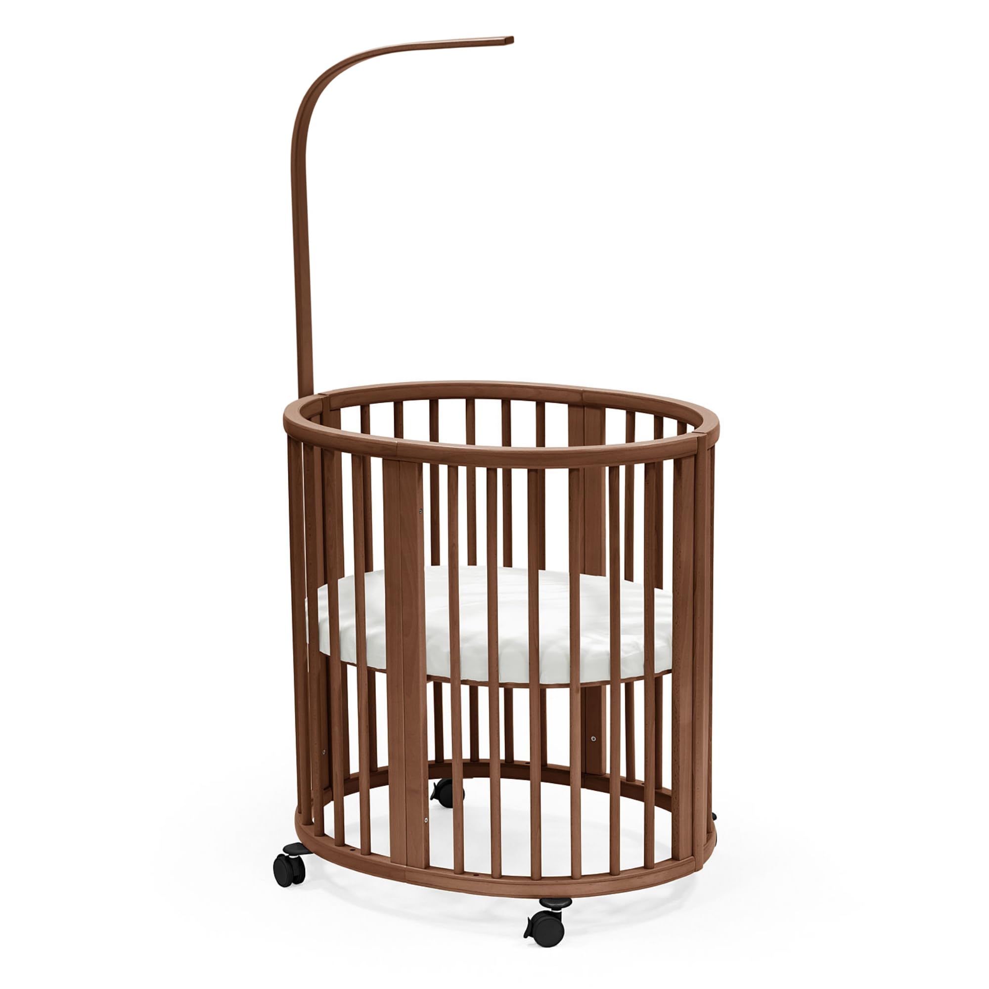 Sleepi Mini V3 Bundle, Warm Brown - Includes Oval Crib Suitable for 0-6 Months,