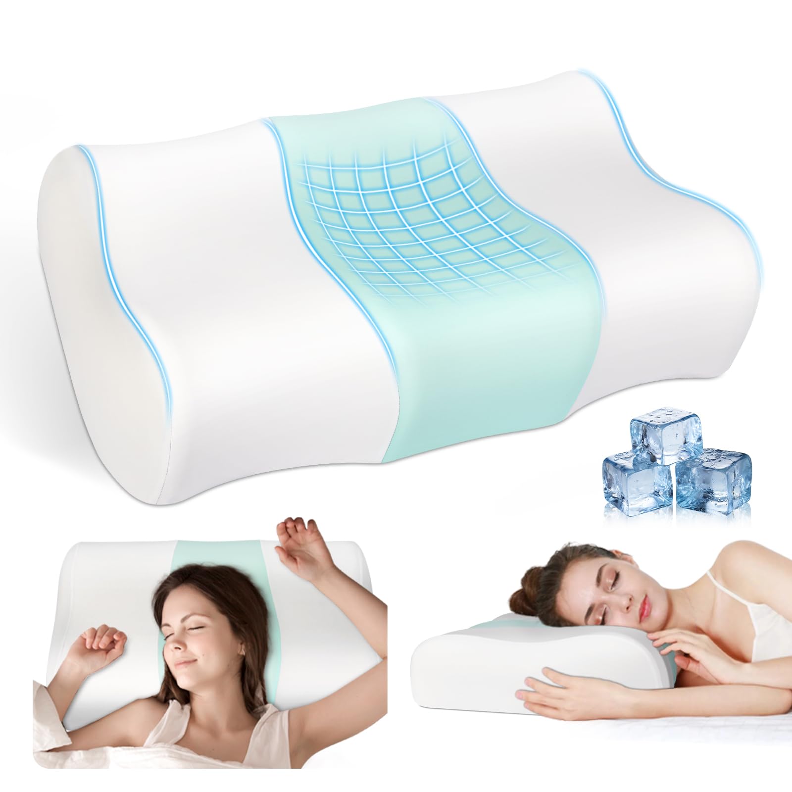 Memory Foam Pillow Cervical Neck Pillow,Ergonomic Orthopedic