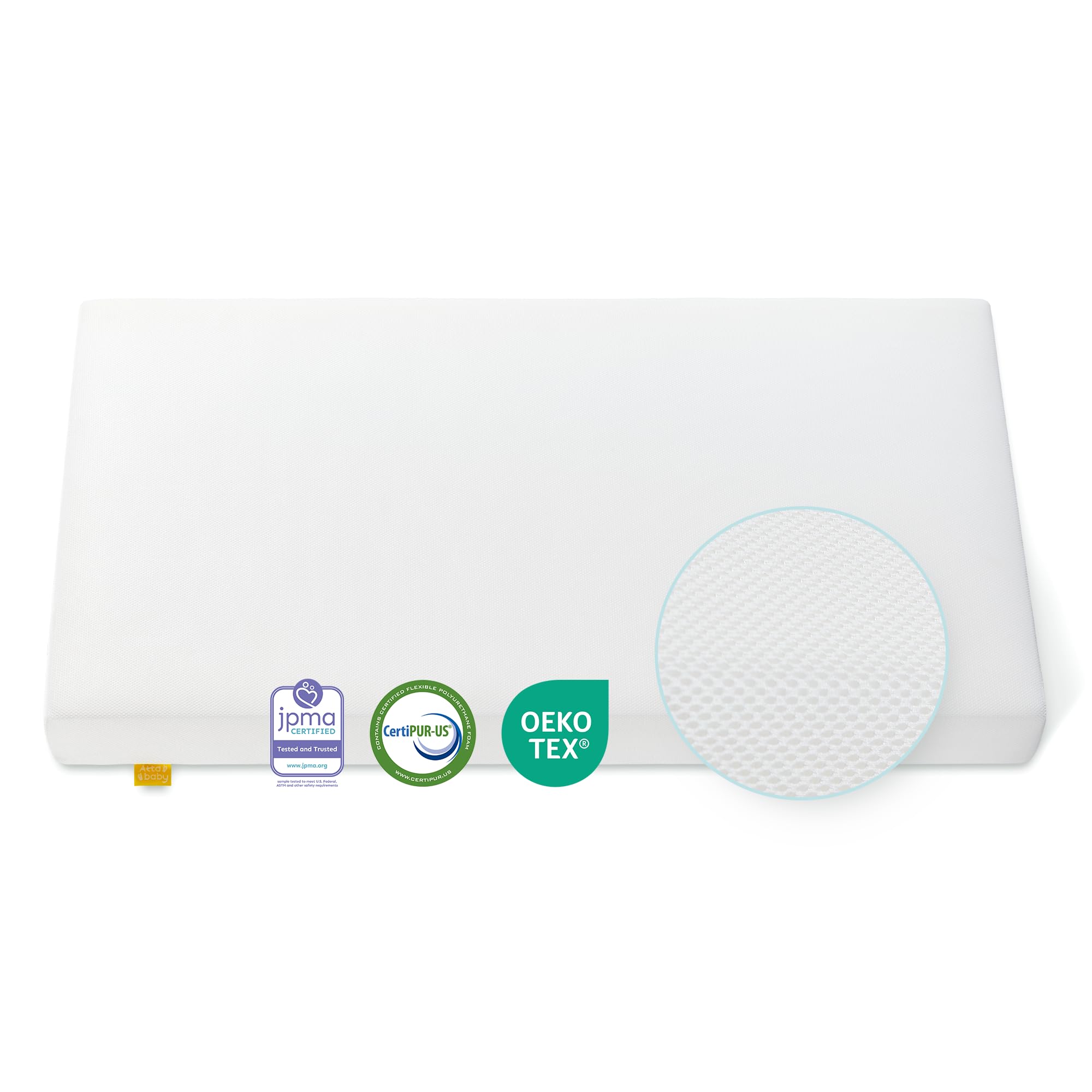 Crib Mattress, JPMA Certified Baby Mattress, Breathable Surface