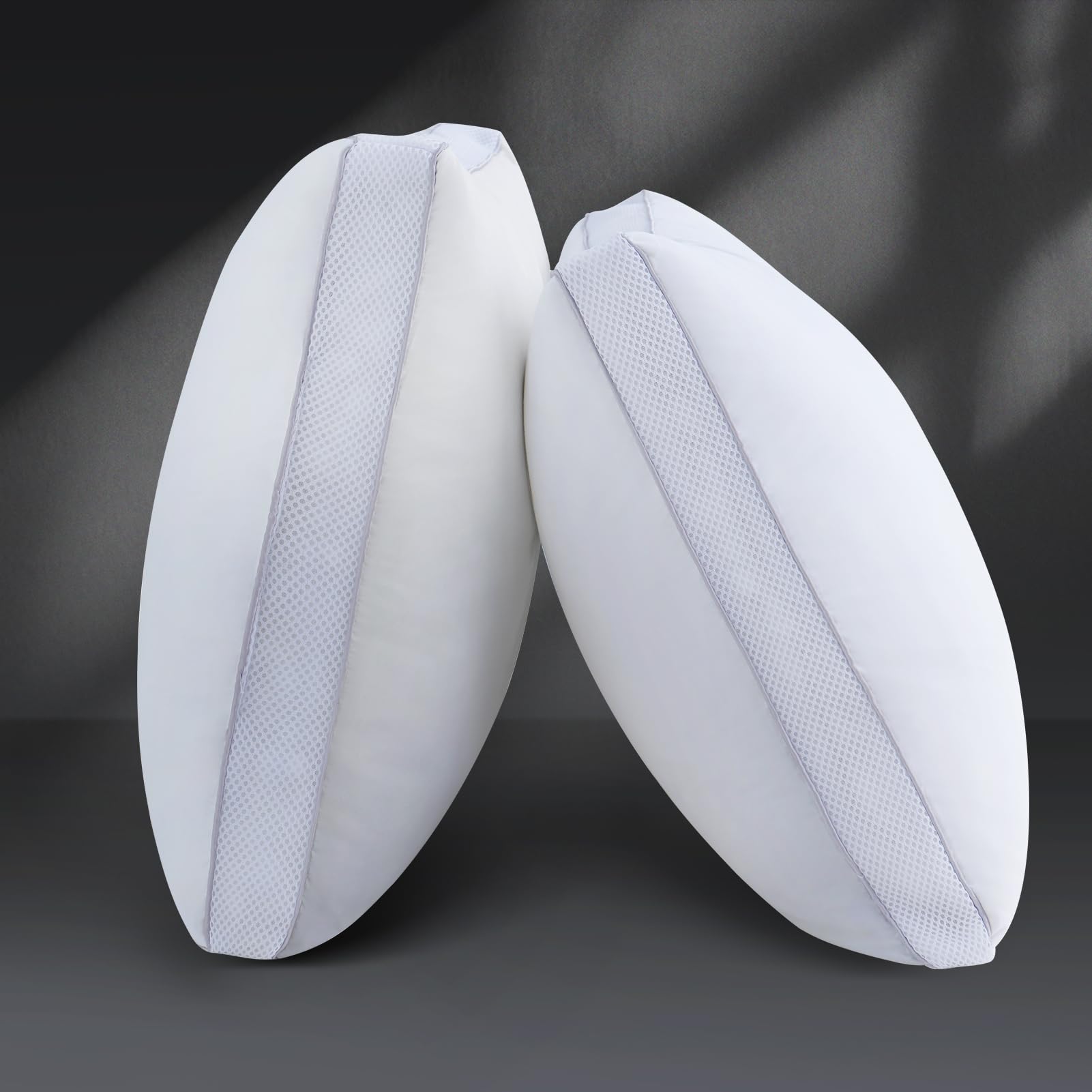 Goose Down Bed Pillows King Size Set of 2 (White), Hotel Collection Pillows