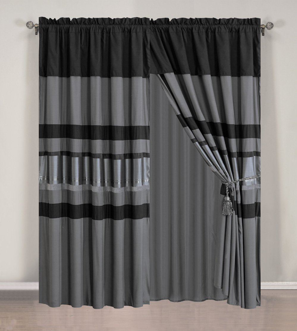 King 7-Piece Chenille Comforter Set – Grey