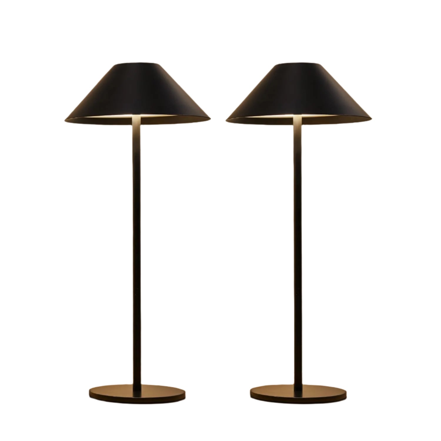 Table Lamp Set of 2, Portable Battery Operated, 3 Color Stepless Dimmable Touch