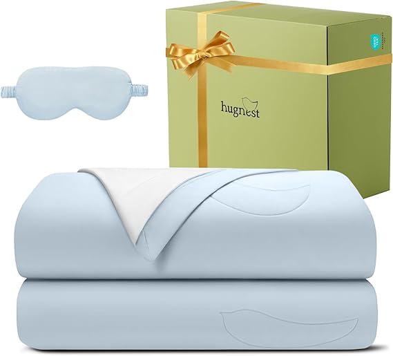 Tencel Cotton Comforters Queen Size, Breathable Lightweight Comforter