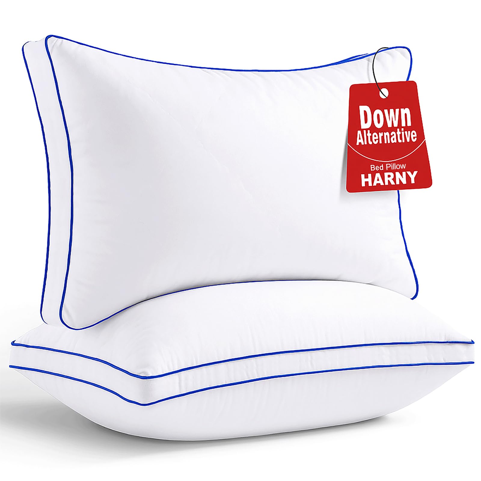 Bed Pillows Standard Size Set of 2, Full Size Pillows, Hotel Twin Pillow