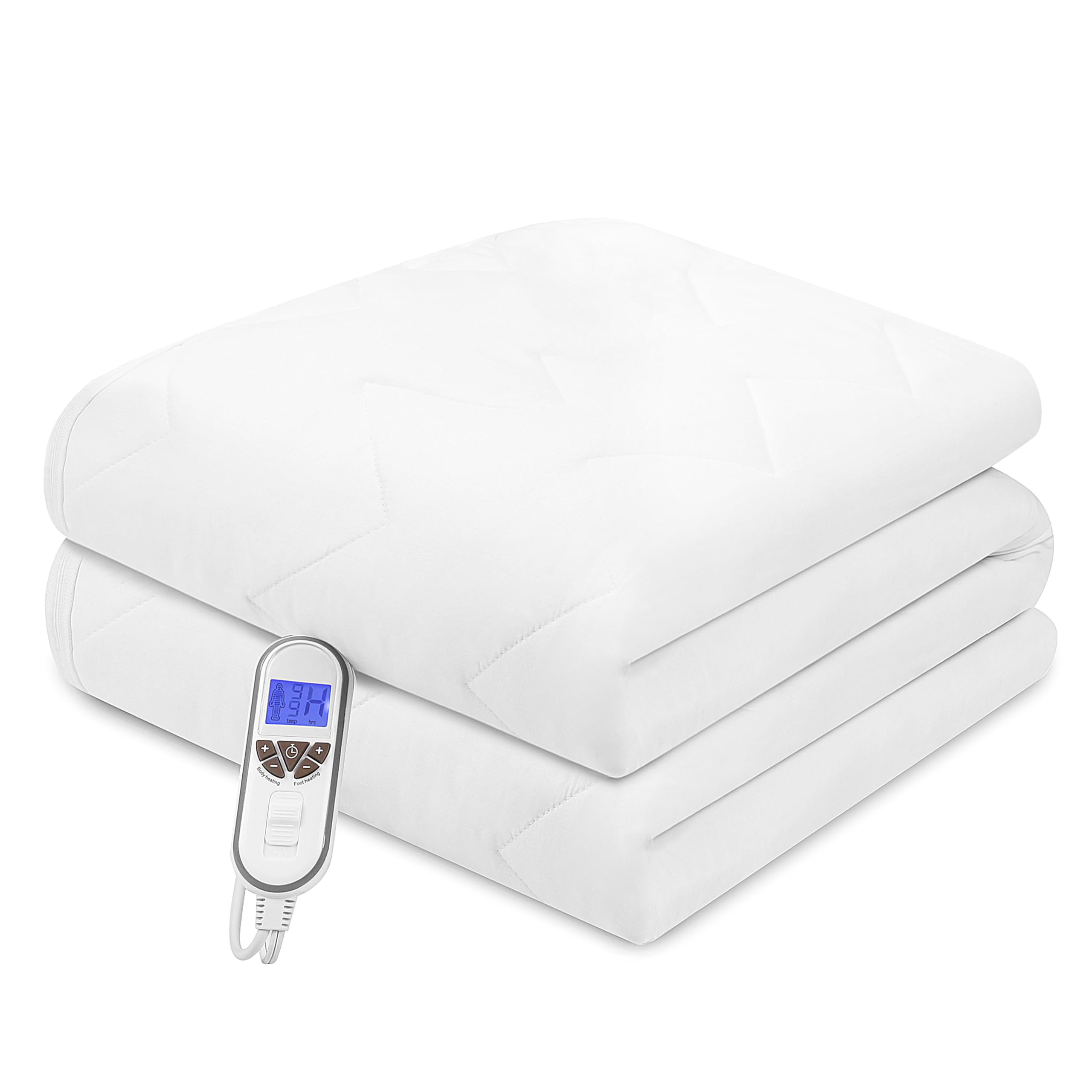 Premium Multi-Zone Electric Heated Mattress Pad Twin XL Size, 39" x 80"