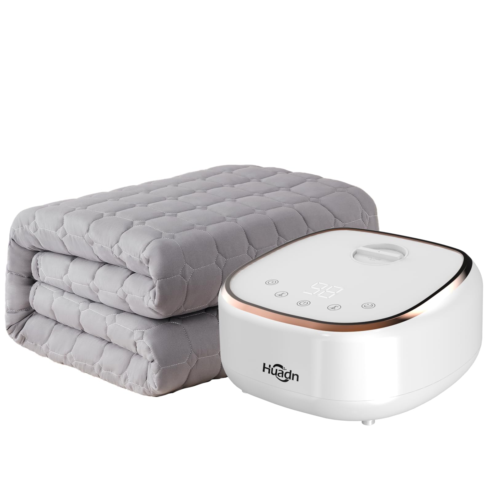 Electric Restful Water Heated Mattress Pad,Upgrade None Wire Quilted Cotton Electric