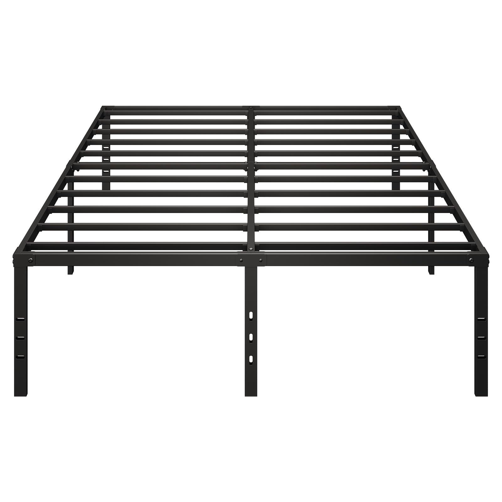 King Bed Frame, 18 Inch Sturdy Metal Bed Frame with Under-Bed Storage Space, Noise-Free