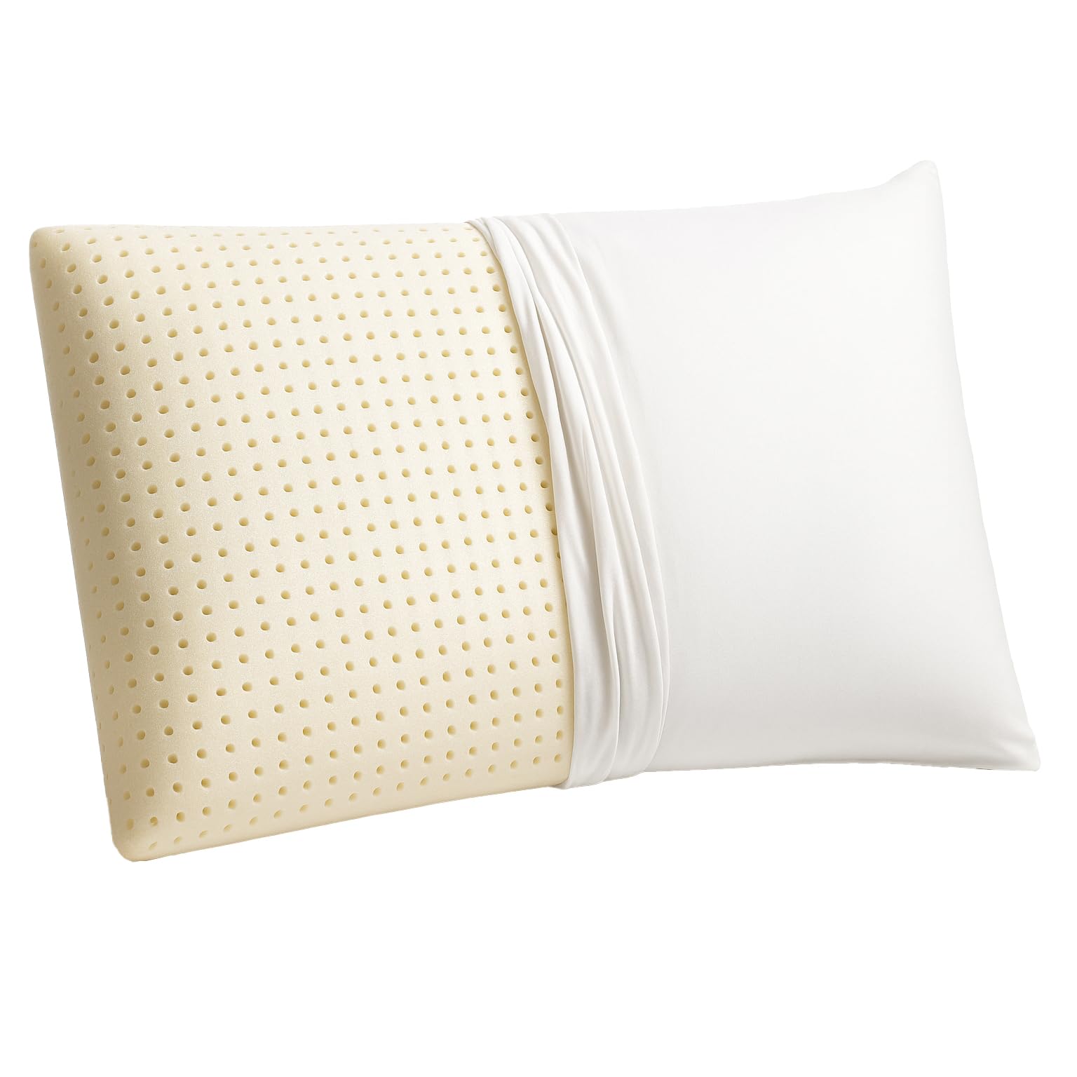 Extra Soft Talalay Latex Pillow (Queen Size), GOTS Certified Organic Cotton Cover