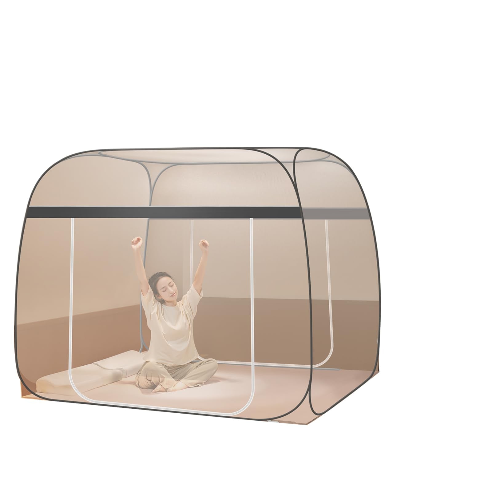 Mosquito Net Tent Wide Roof,Portable Folding Design with Bottom
