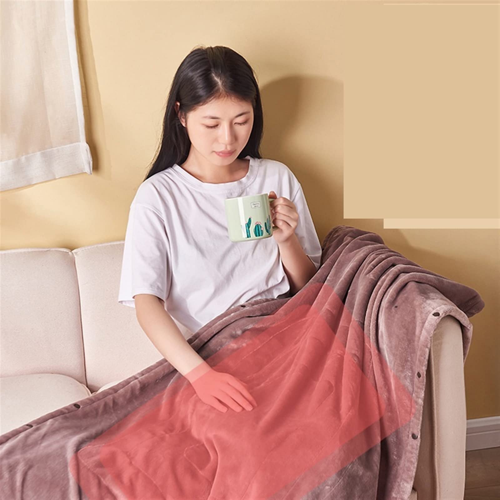 Blankets Warm Electric Blanket USB Power Bank Heating Blankets