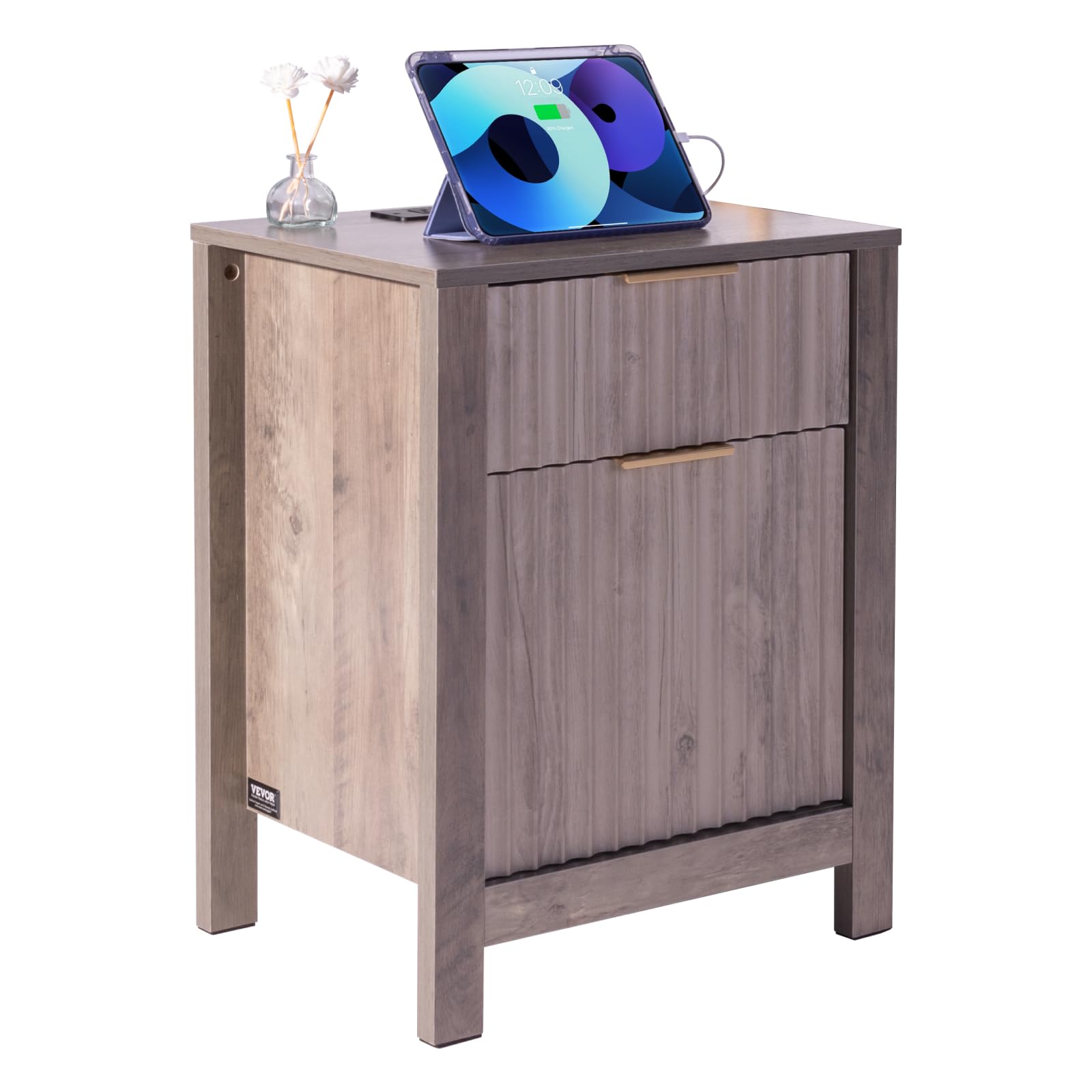 Farmhouse End Table, Set of 2, Square Night Stand