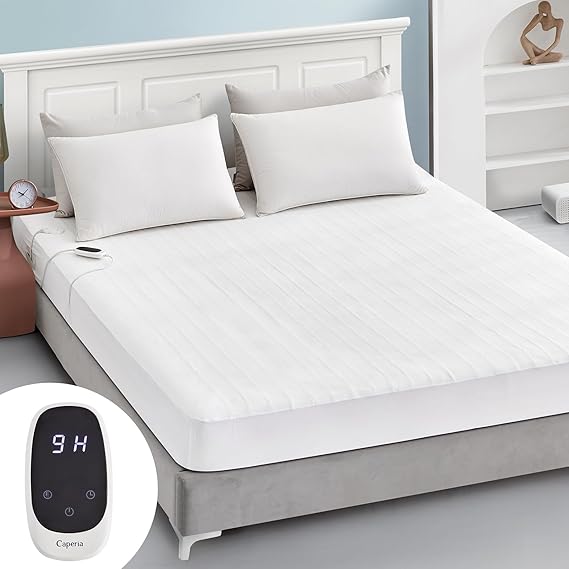 Heated Mattress Pad King Size Electric Mattress Dual Controller Bed