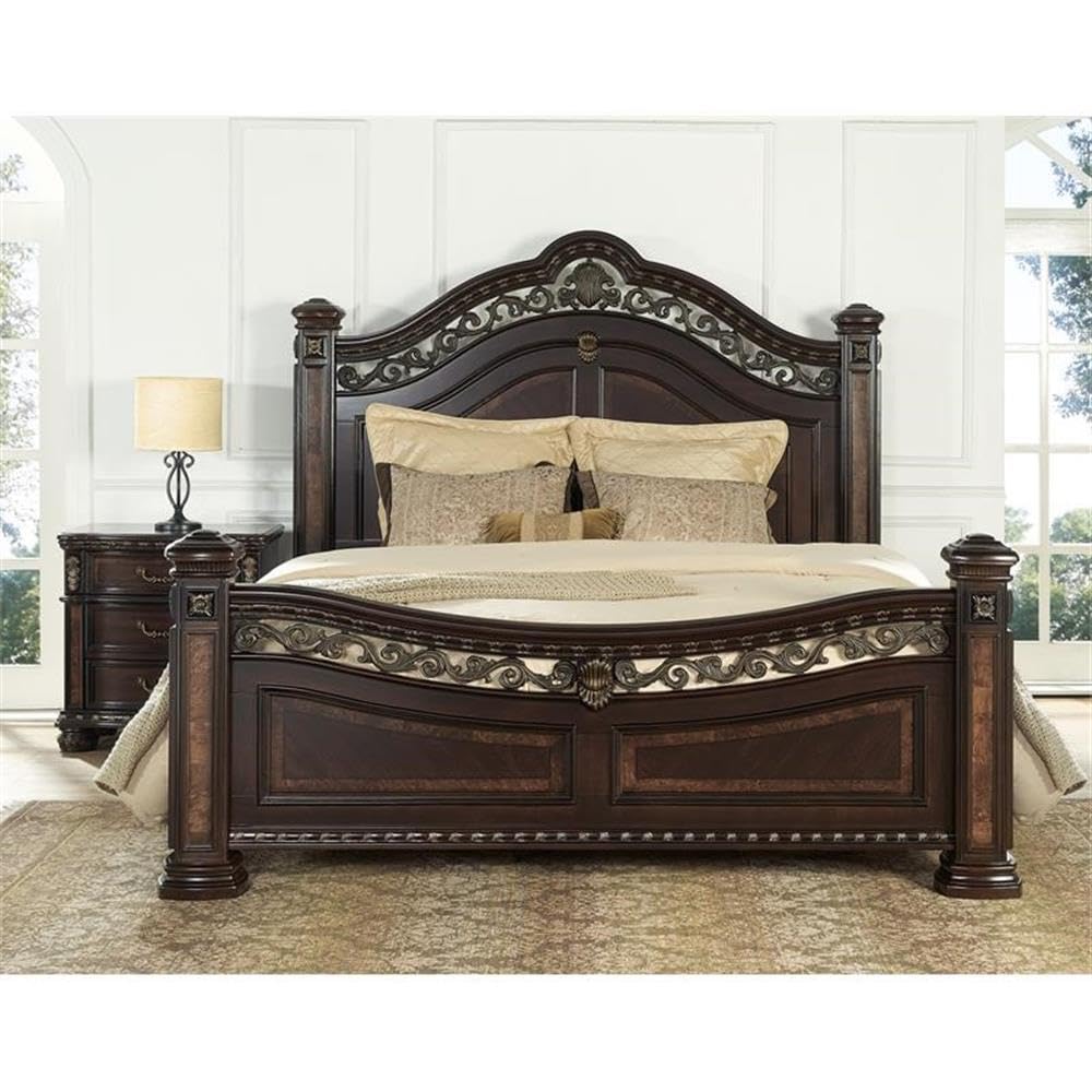 Monte Carlo Rich Cocoa Chocolate Queen Bed Complete