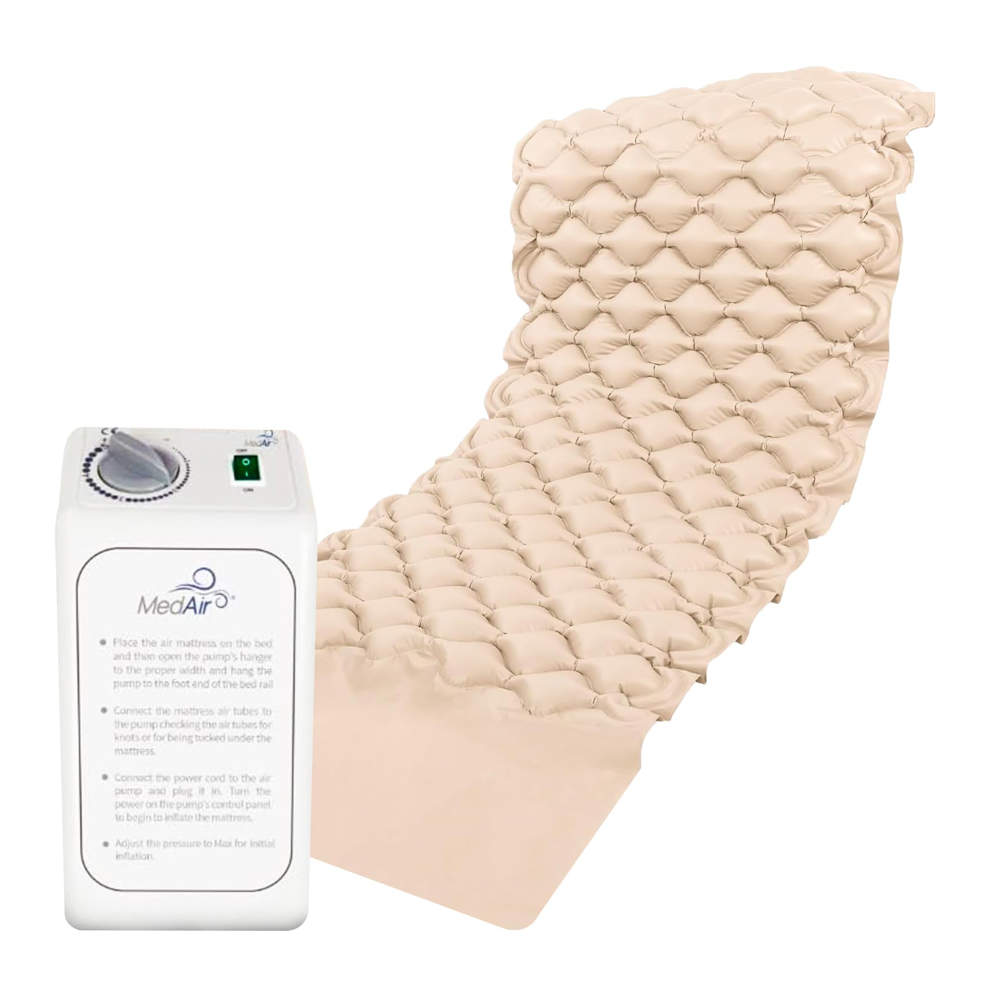 Premium Alternating Air Pressure Mattress Pad with Ultra Quiet Alternating Pump