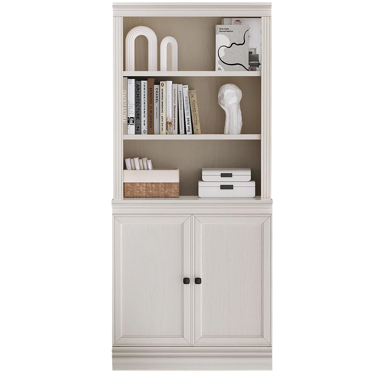 5-Tier Tall Storage Shelf with Doors