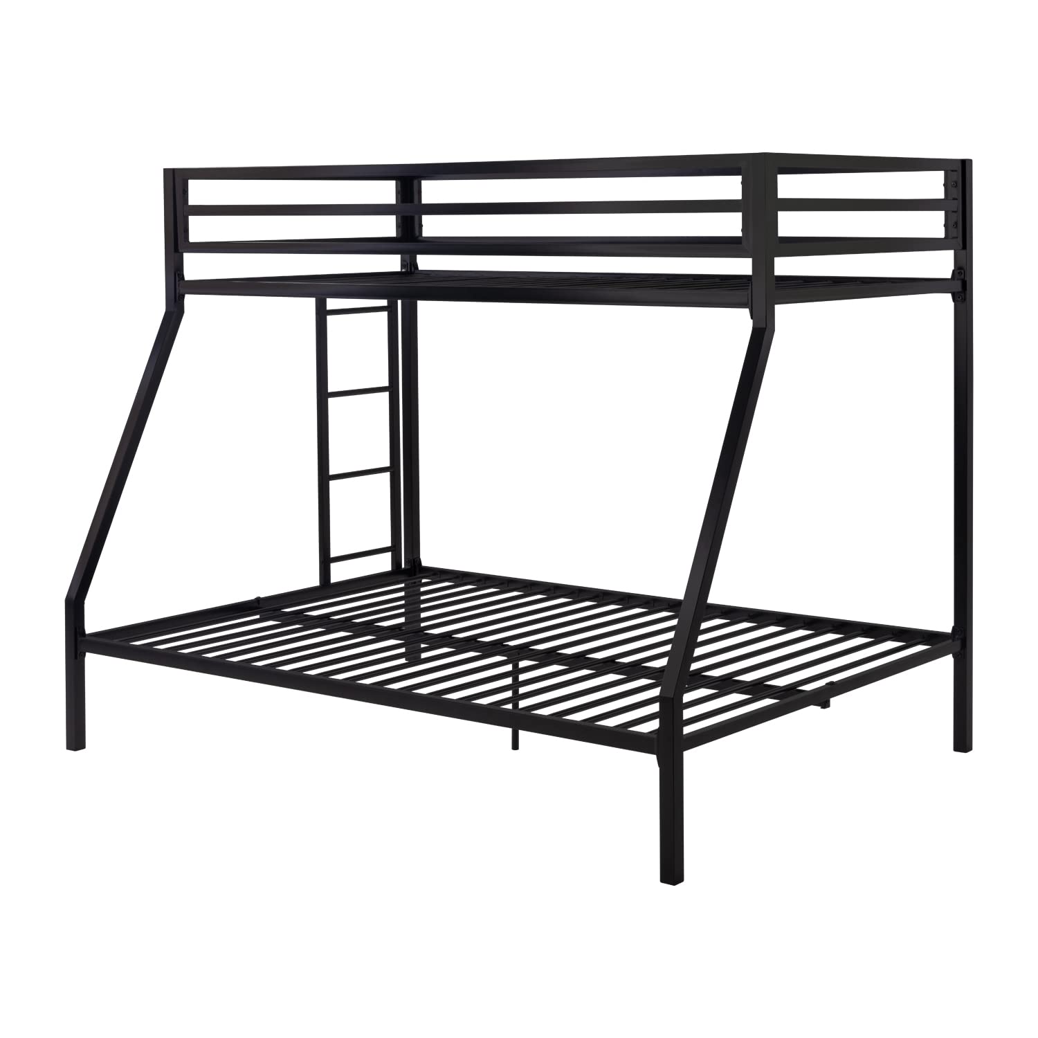 Loft Bunk Bed Twin Over Full Size with Ladder and Guardrail