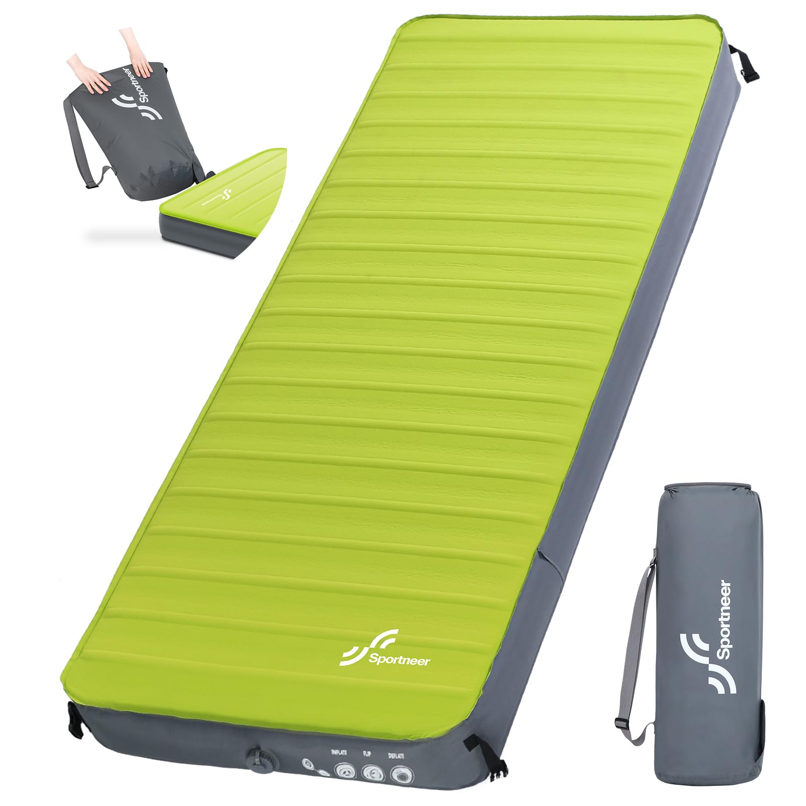 Camping: 4" Ultra-Thick Air & Foam Camping Mattress with