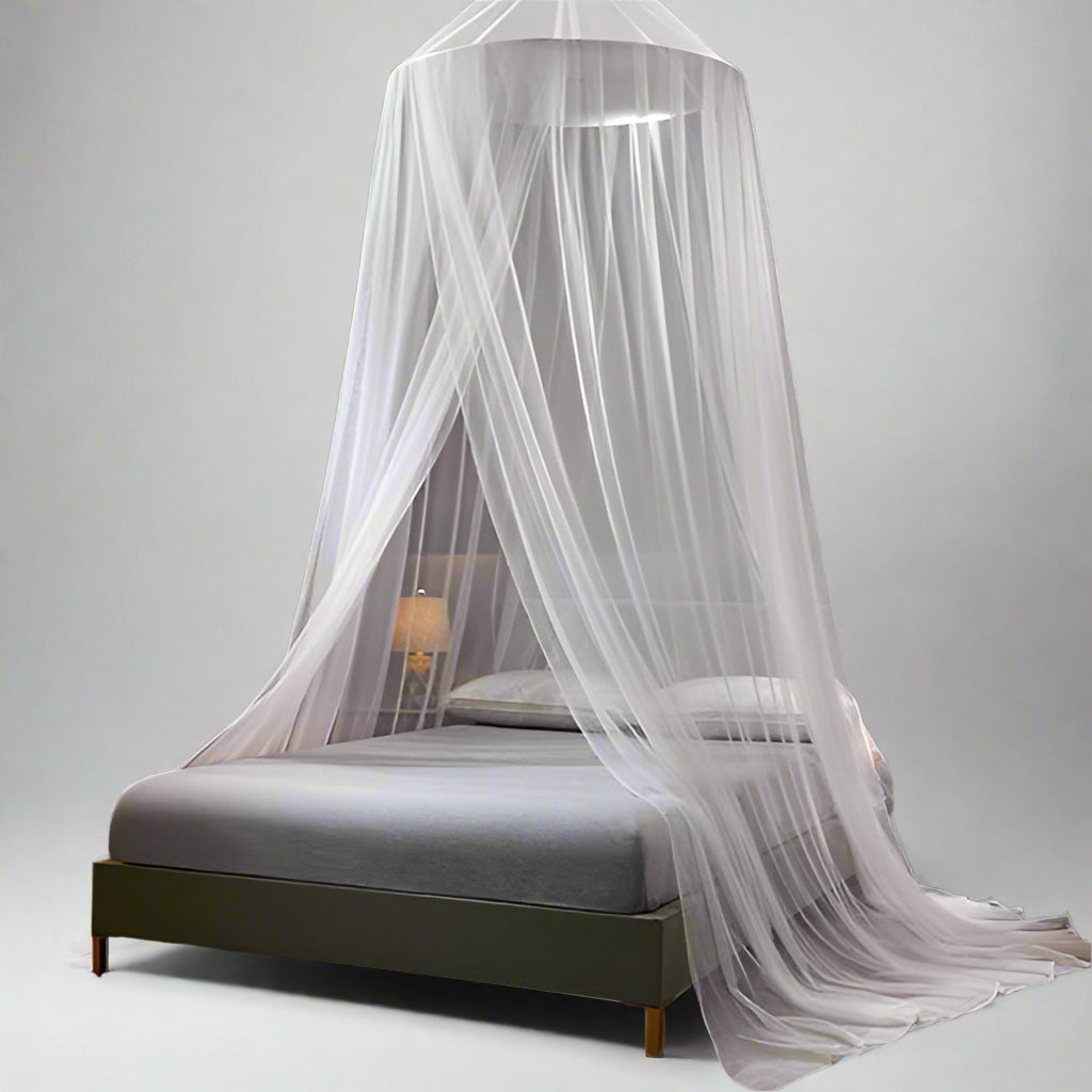 Mosquito Net Bed Canopy, 4 Corner Post Canopy Bed Curtains