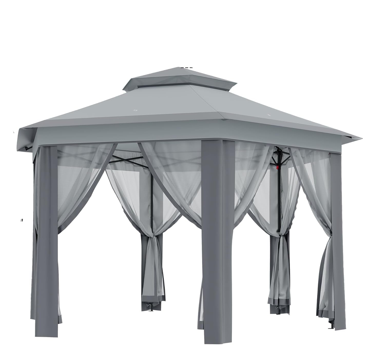 Up Canopy Outdoor Patio Tent, with Mosquito Net & Double Roof