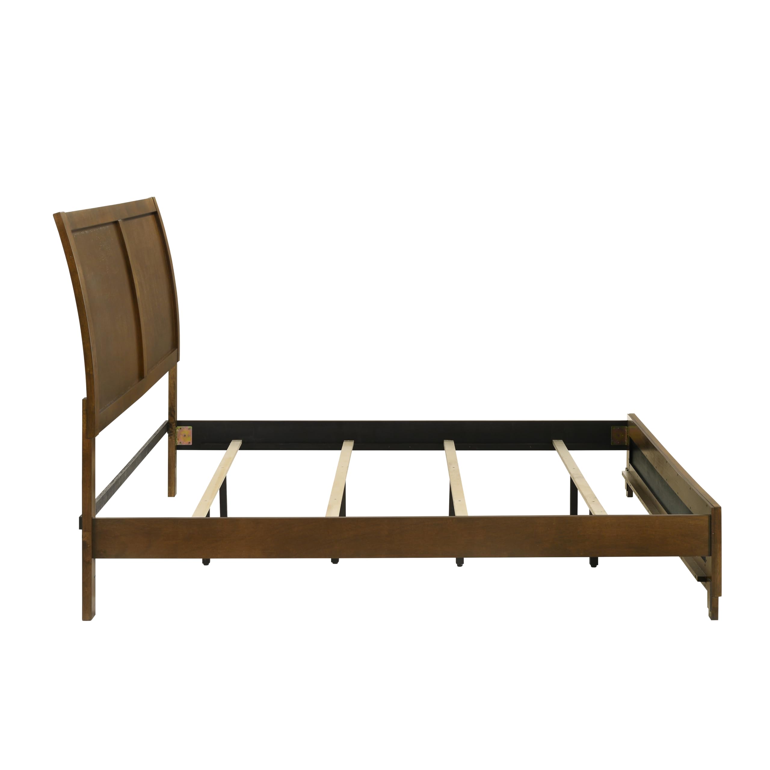 Furniture Ballard Wood King Panel Bed, Walnut Brown