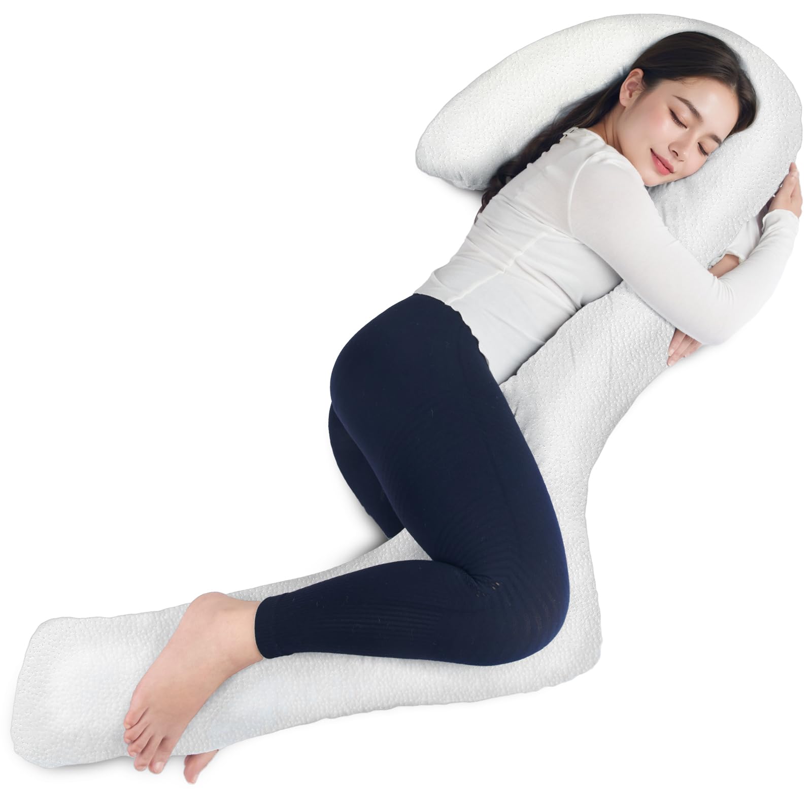 Body Pillow for Side Sleepers, 68 Inch Long Pillow Memory Foam Side Sleepr Pillow