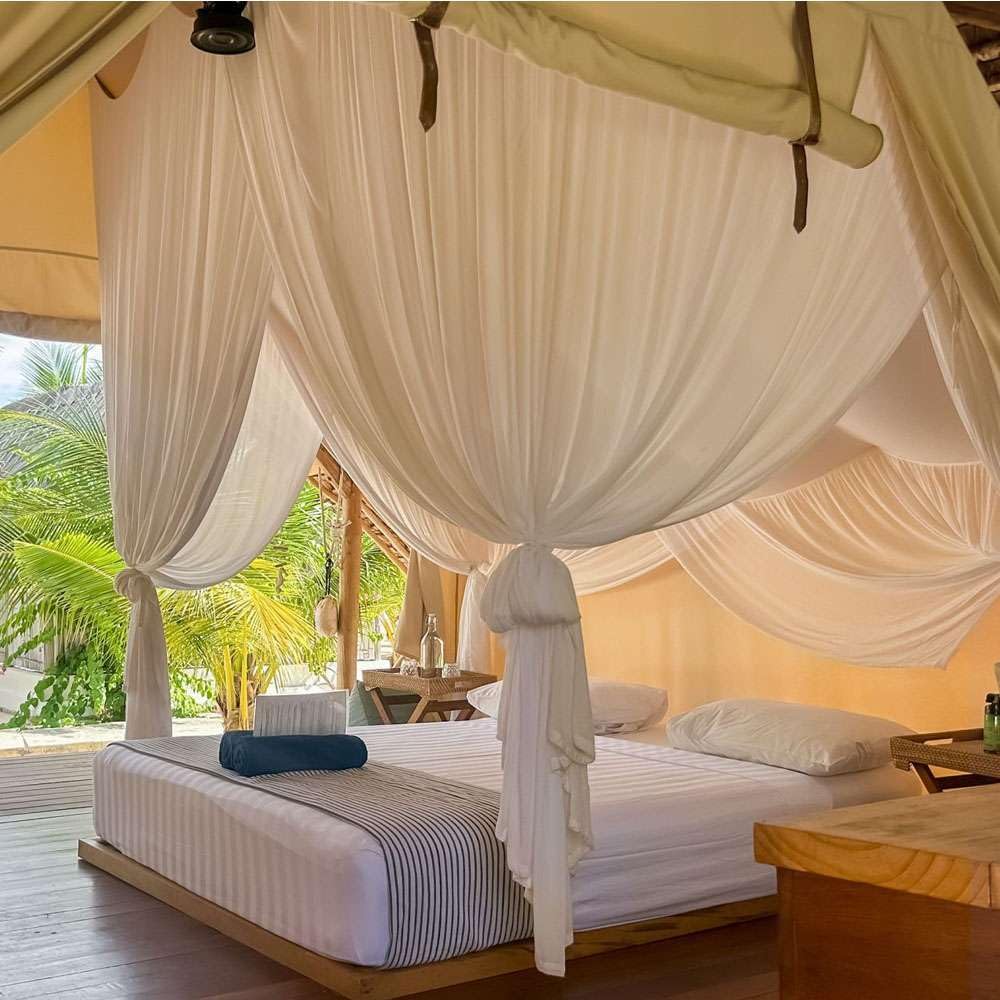 100% Cotton Bed Canopy for Queen and King Size Bed