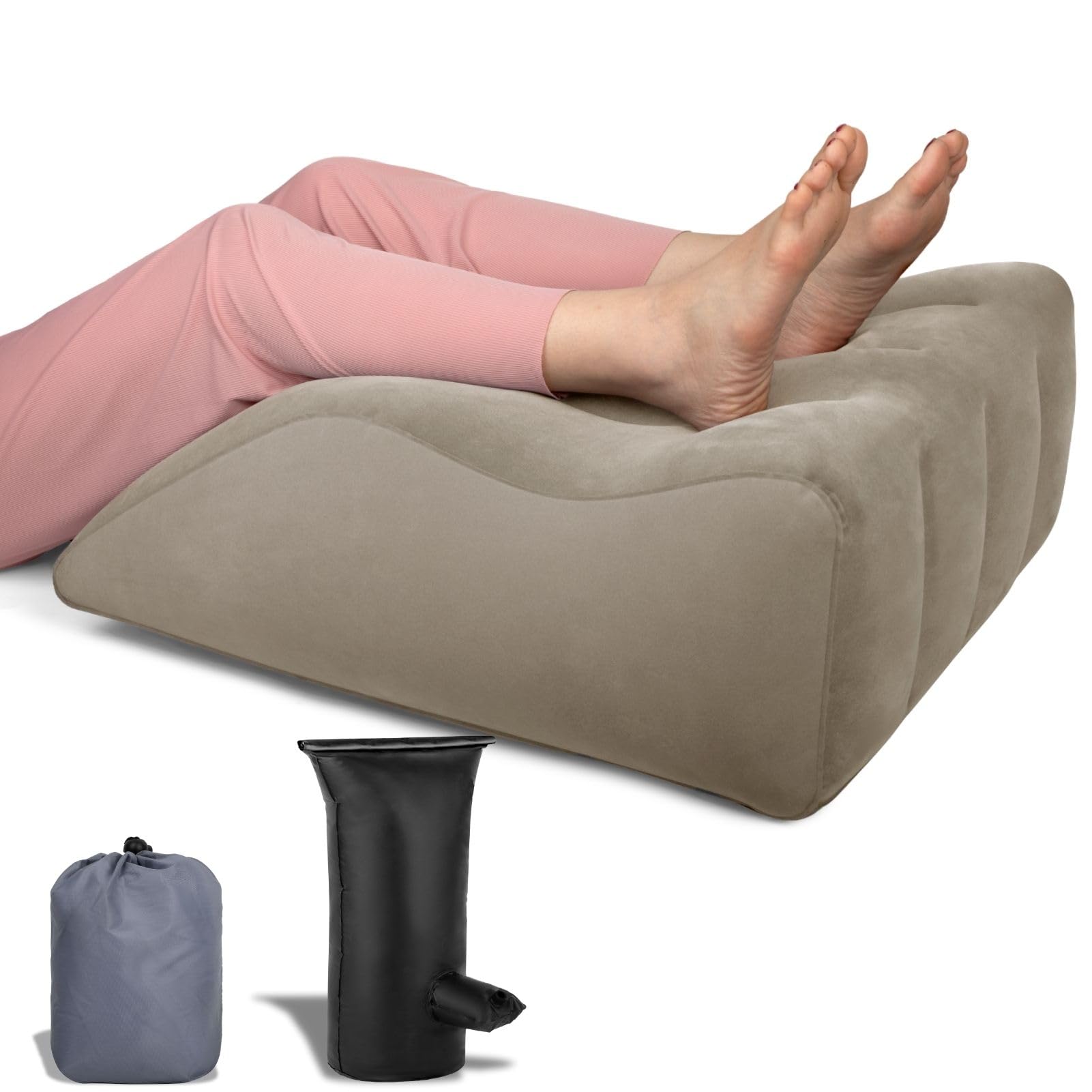 Leg Elevation Pillow - Inflatable Wedge Pillow for Sleeping Leg Pillows