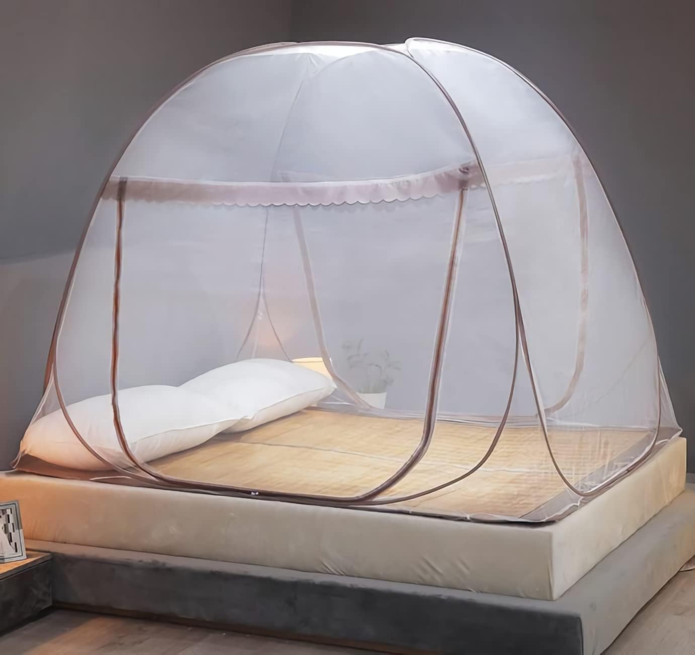 Net for Bed, Folded Size 12 inch Portable Camping Travel Mosquito Net