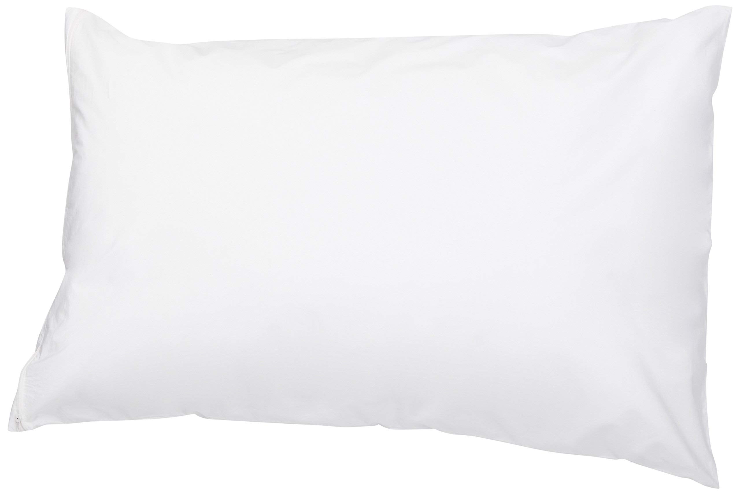 Queen Pillowcase with Zipper, 100% Cotton Hypoallergenic, Pillow Protecto