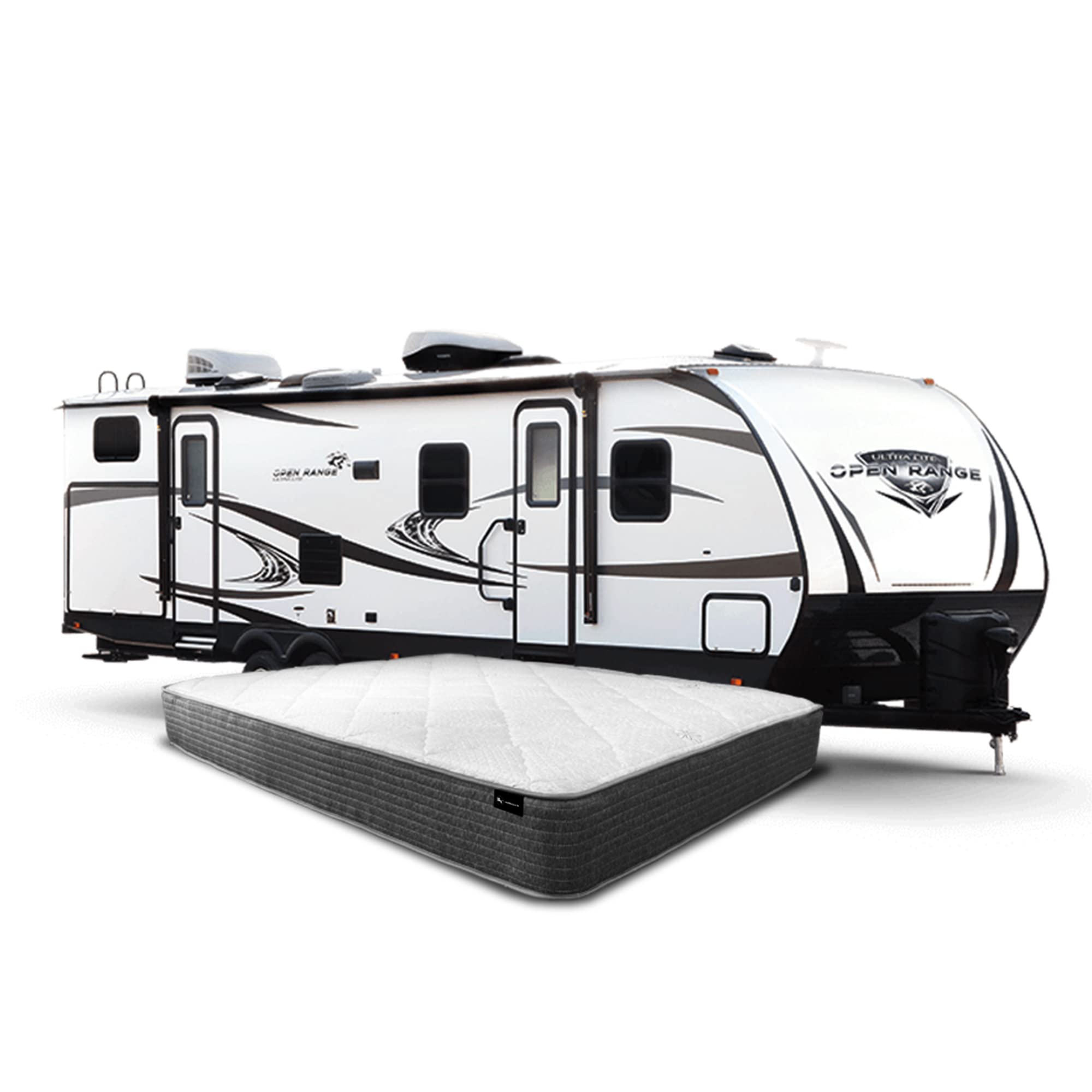 RV Glamper 10 Inch Hybrid Foam Innerspring Mattress - RV Bed for Campers