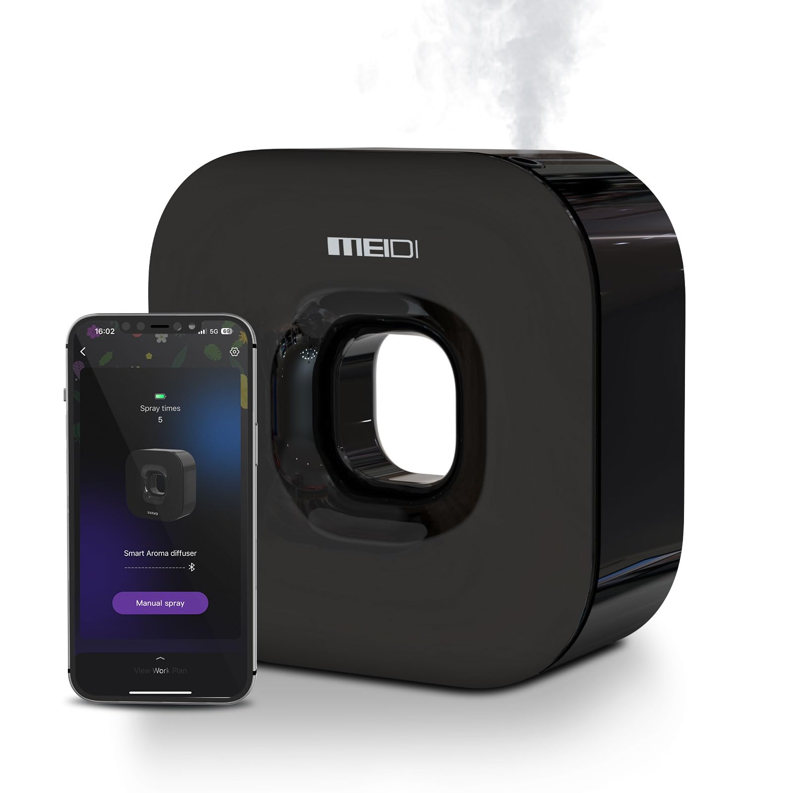 Bluetooth Cordless Aromatherapy Diffuser with App Control