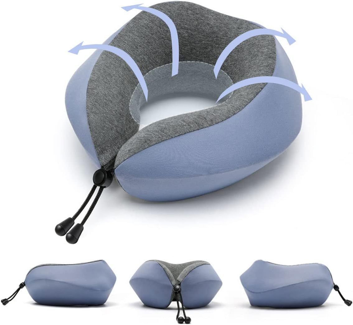 Travel Pillow - Memory Foam Neck Pillow Support Pillow, Support Cushion U