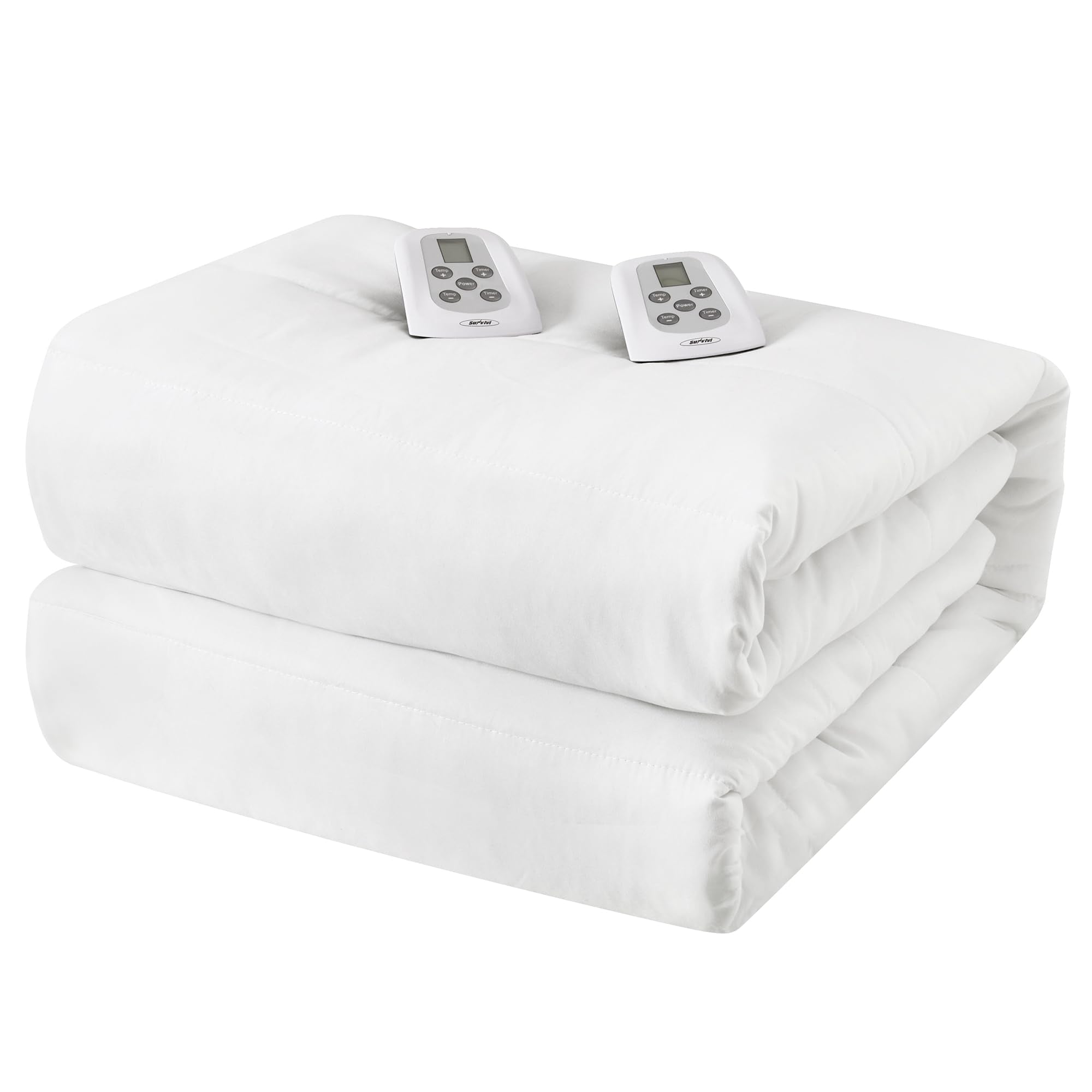 Queen Electric Heated Mattress, Queen Size Bed Mattress Pad with Dual Controller