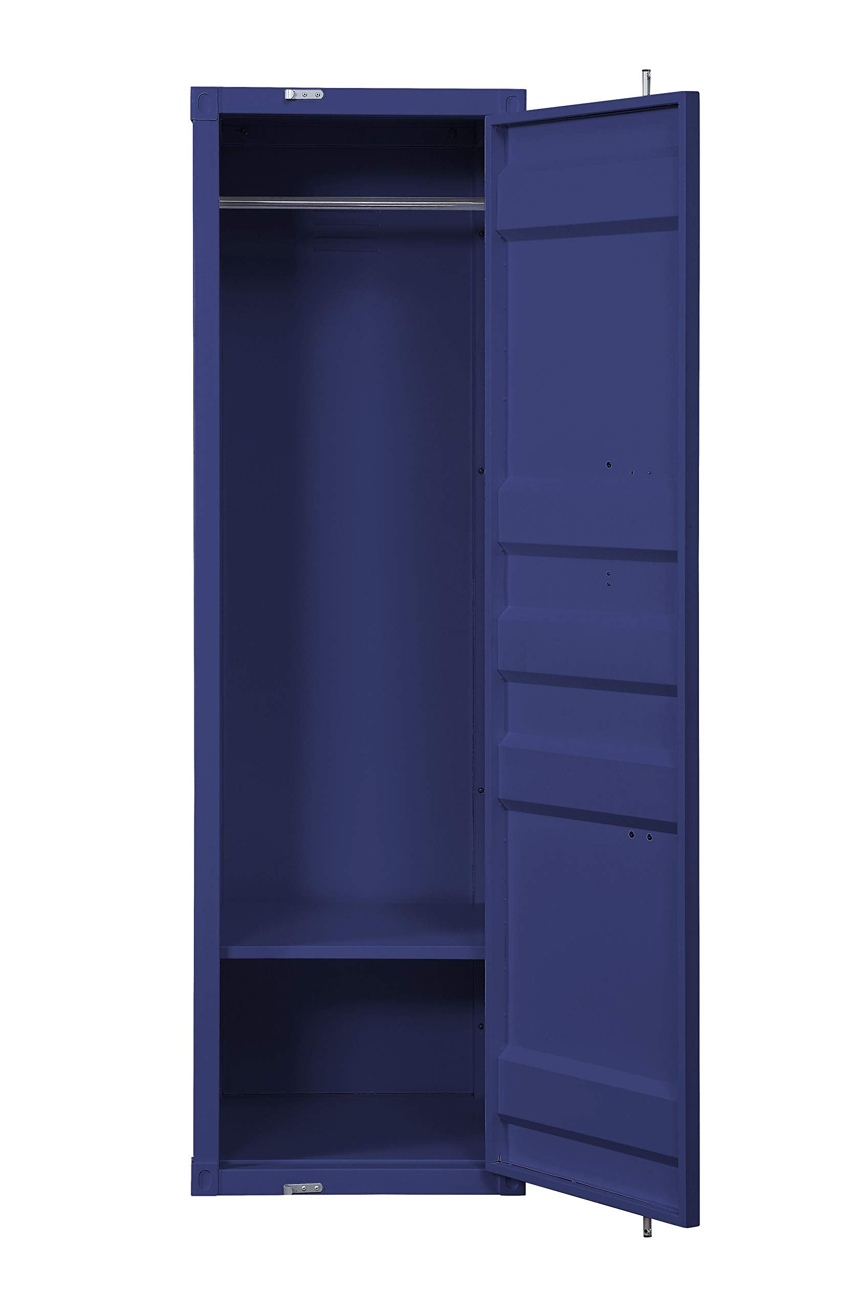 Wardrobe Armoire with 1 Door in Blue